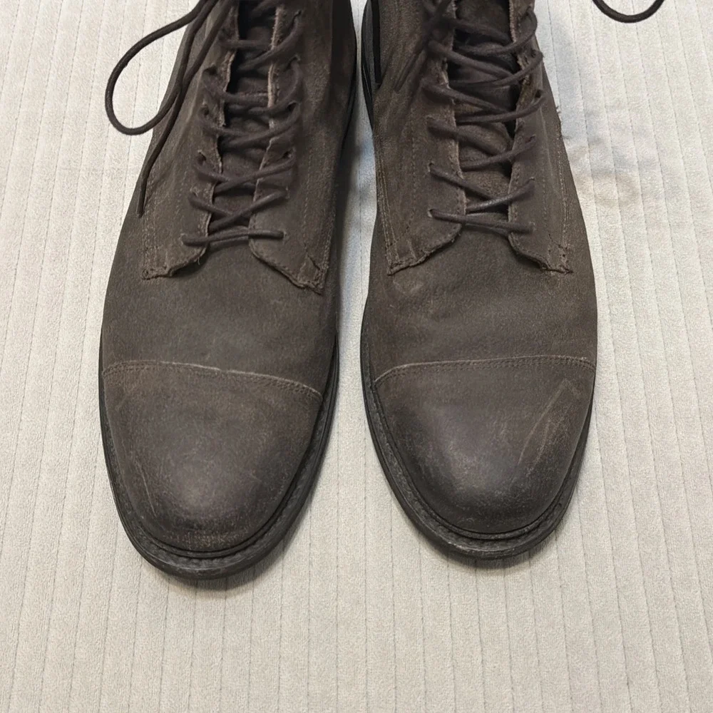 Mens Frye Boots Seth Toe Cap Toe Lace Up Dark Brown Size 13